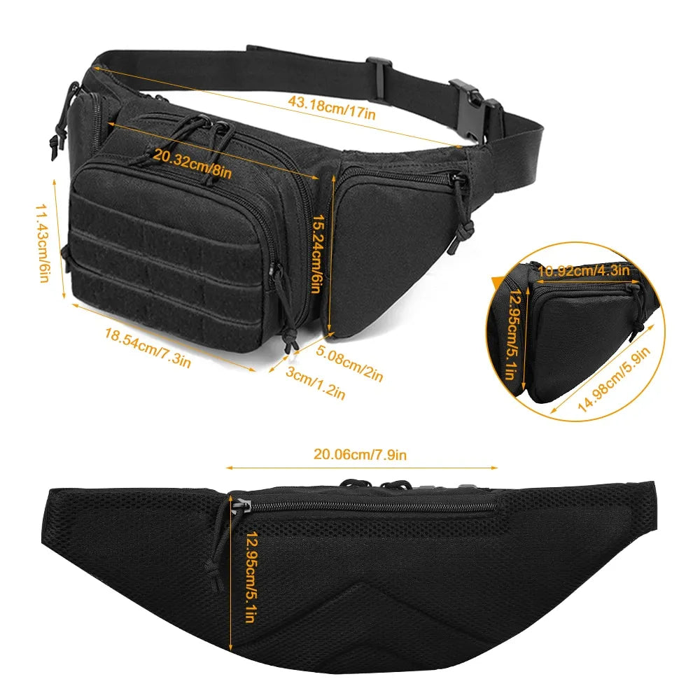 New Outdoor Tactical Multifunctional Storage Belt Bag