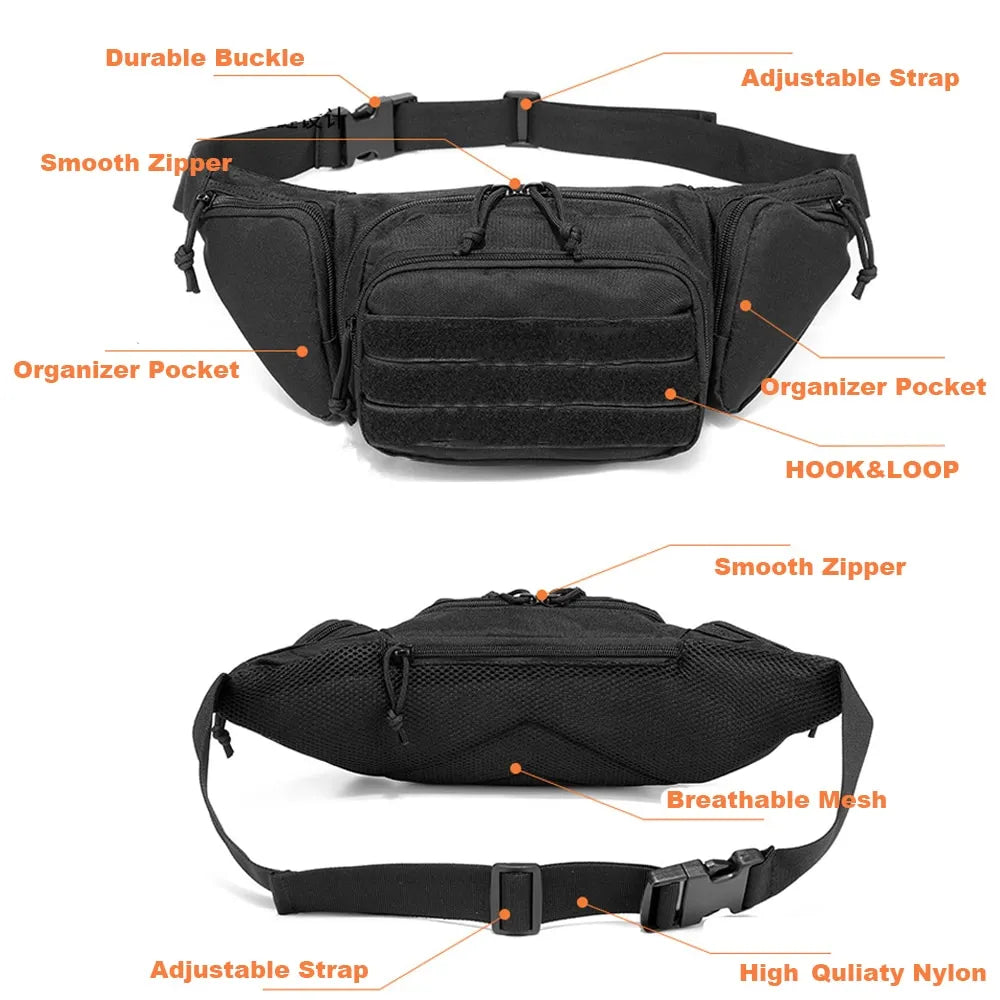 New Outdoor Tactical Multifunctional Storage Belt Bag