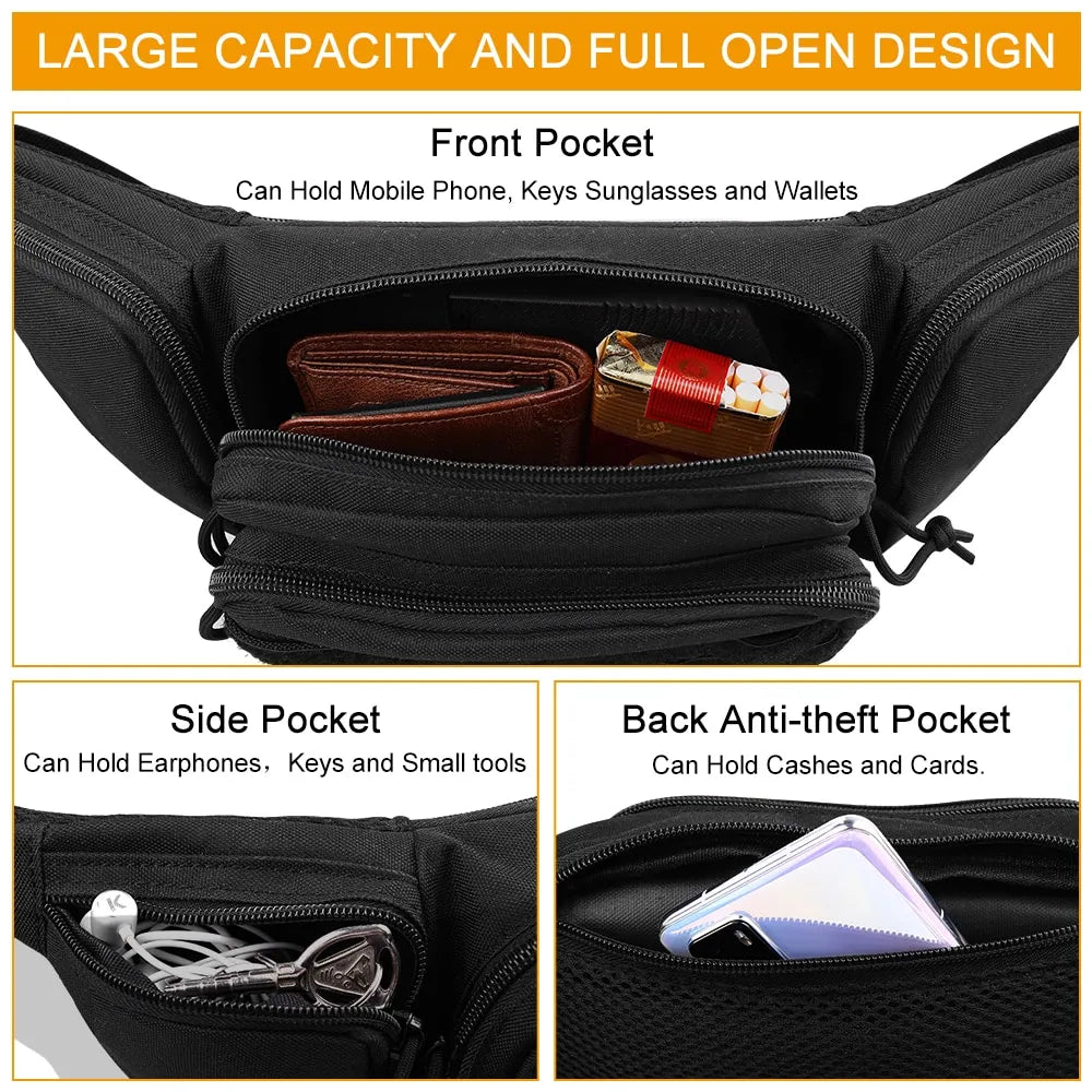 New Outdoor Tactical Multifunctional Storage Belt Bag