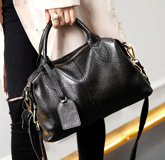 Genuine Leather Retro Handbag