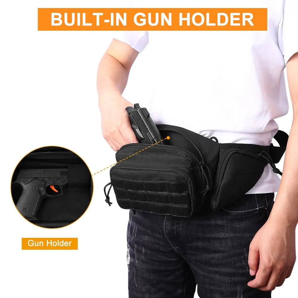 New Outdoor Tactical Multifunctional Storage Belt Bag