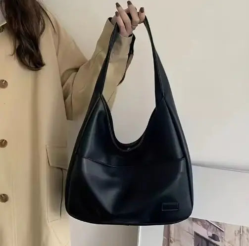 Large-Capacity Retro Shoulder Bag