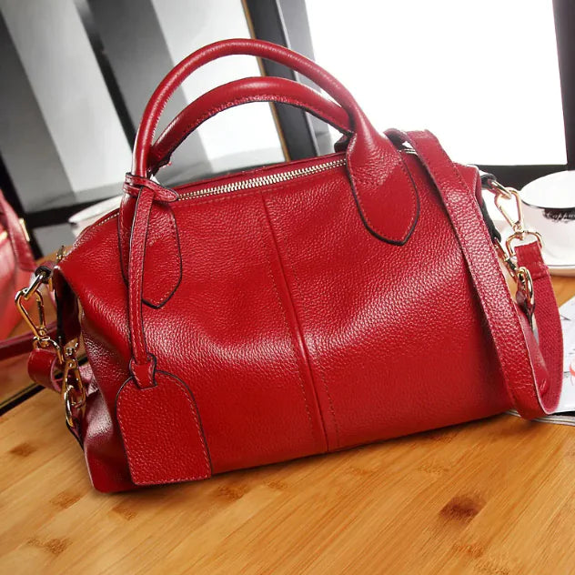 Genuine Leather Retro Handbag